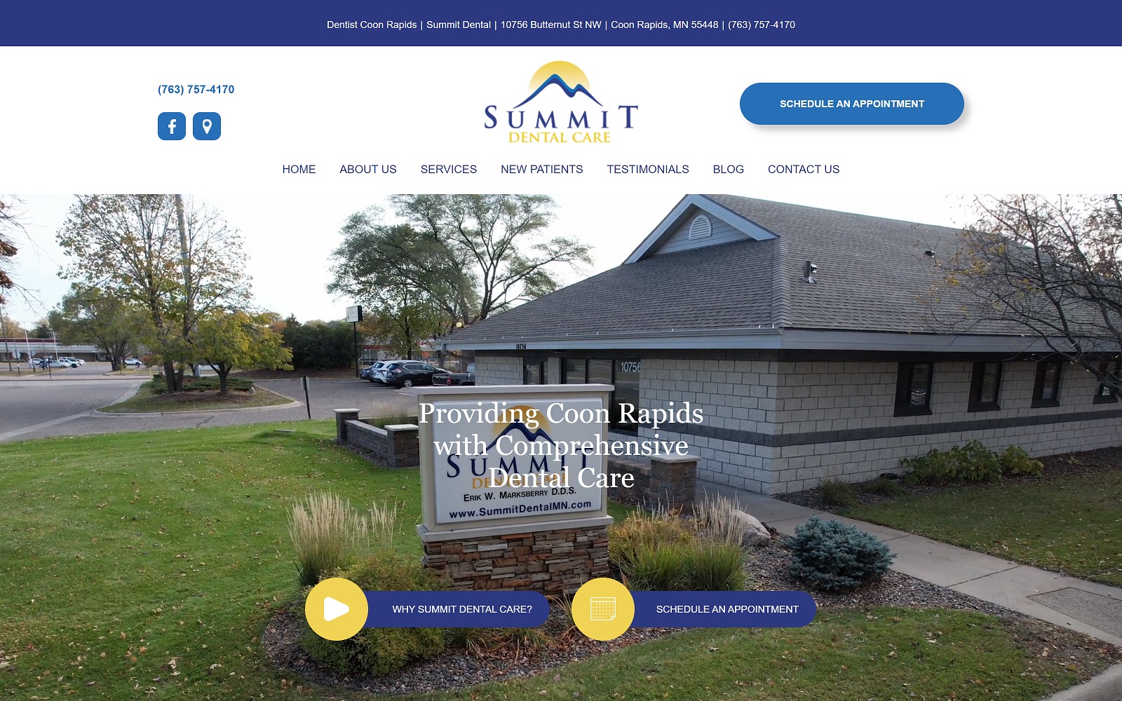 dentistcoonrapids.com screenshot