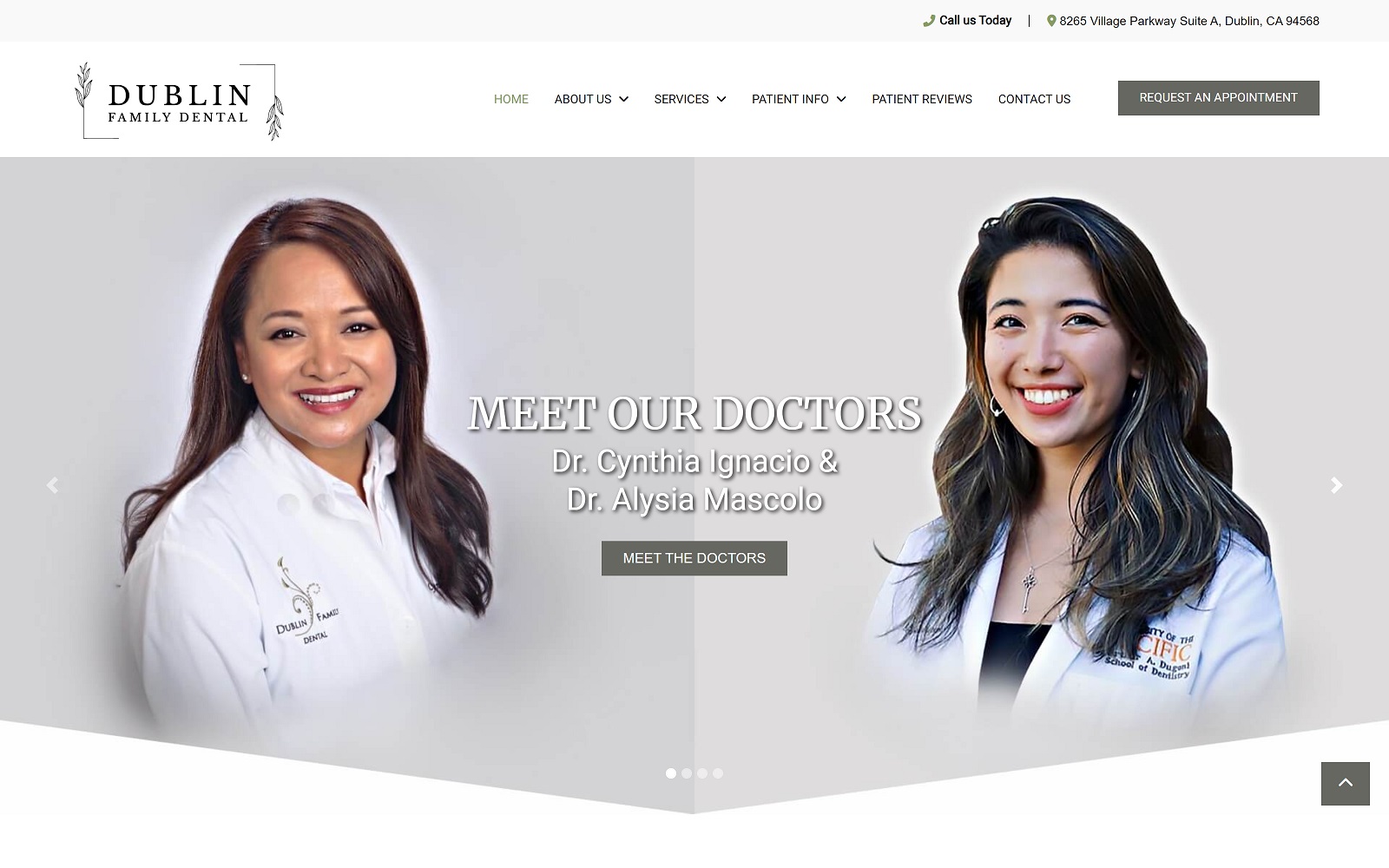 dublinfamilydental.com screenshot