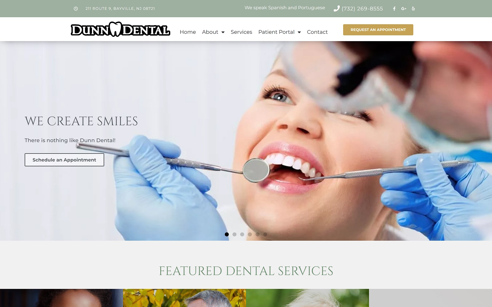 dunndental.com screenshot