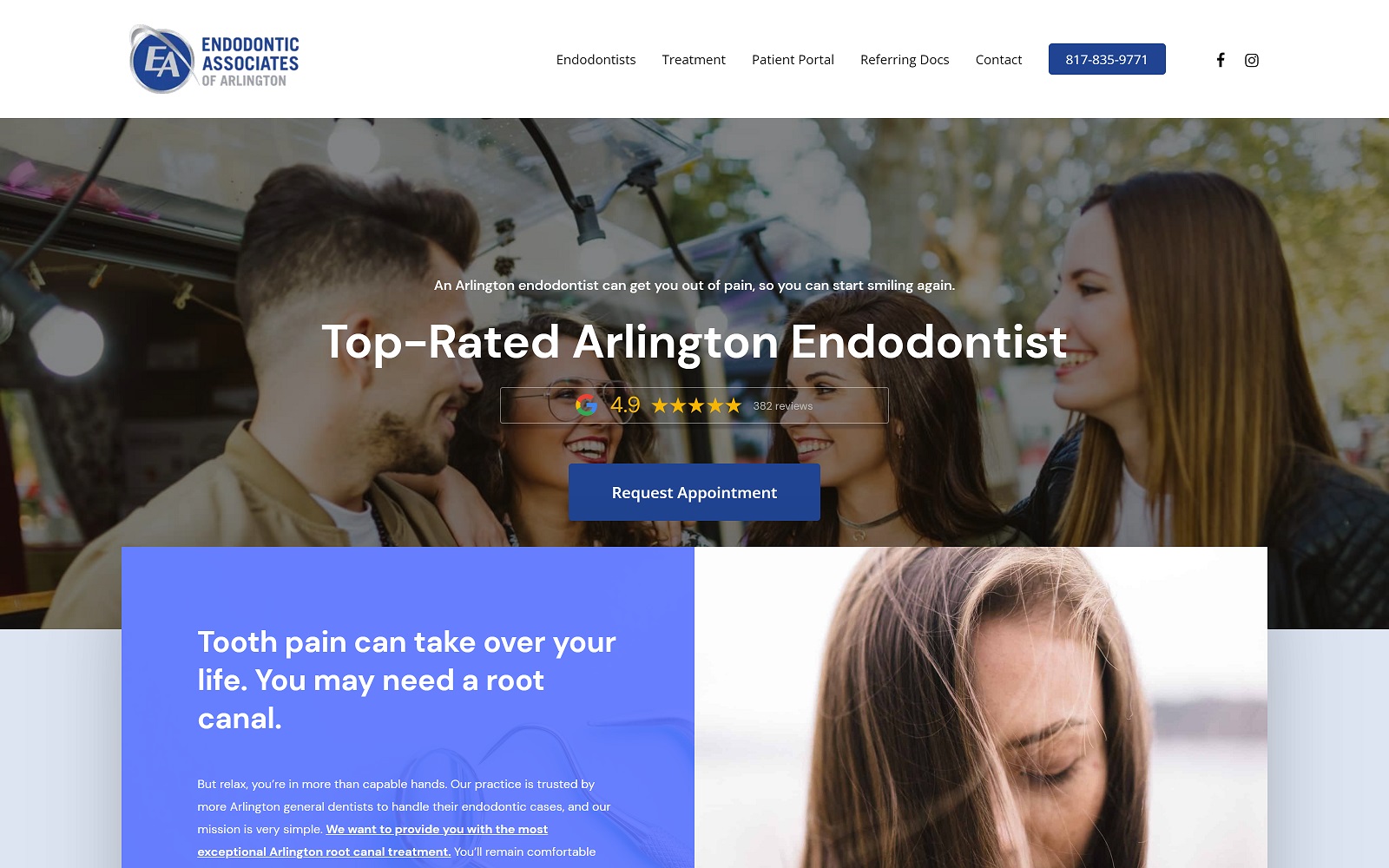 eaofarlington.com screenshot