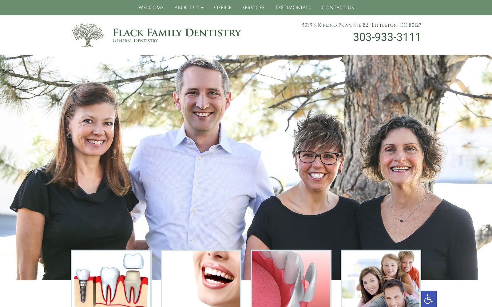 familydentistrylittleton.com screenshot