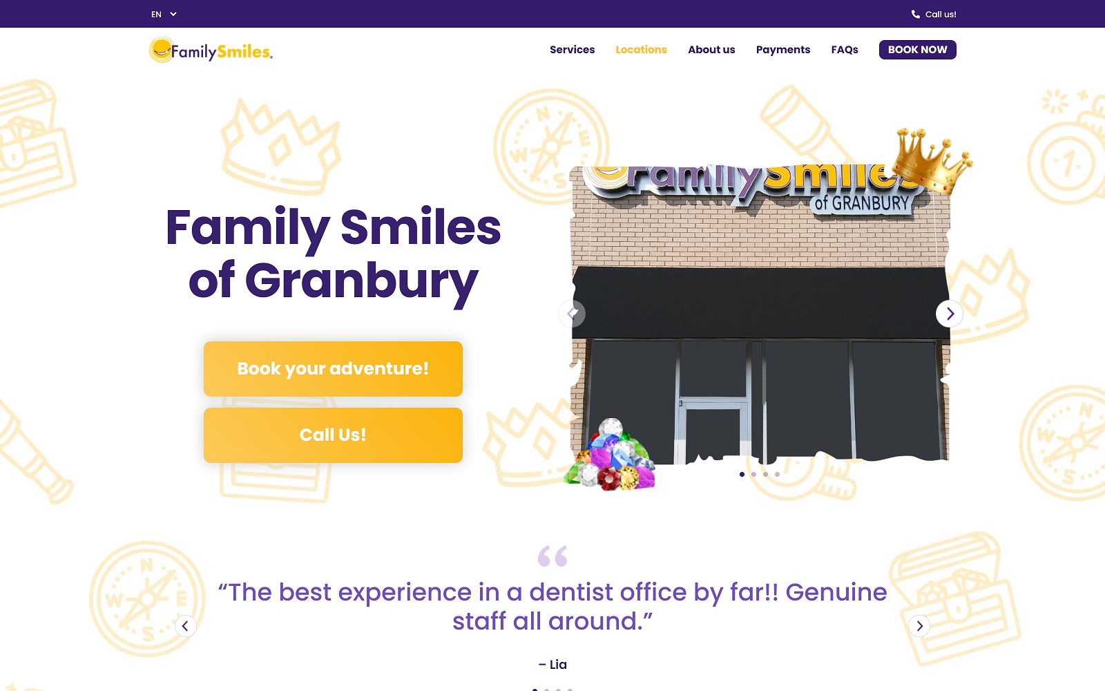 familysmilesdentist.com_locations_granbury screenshot