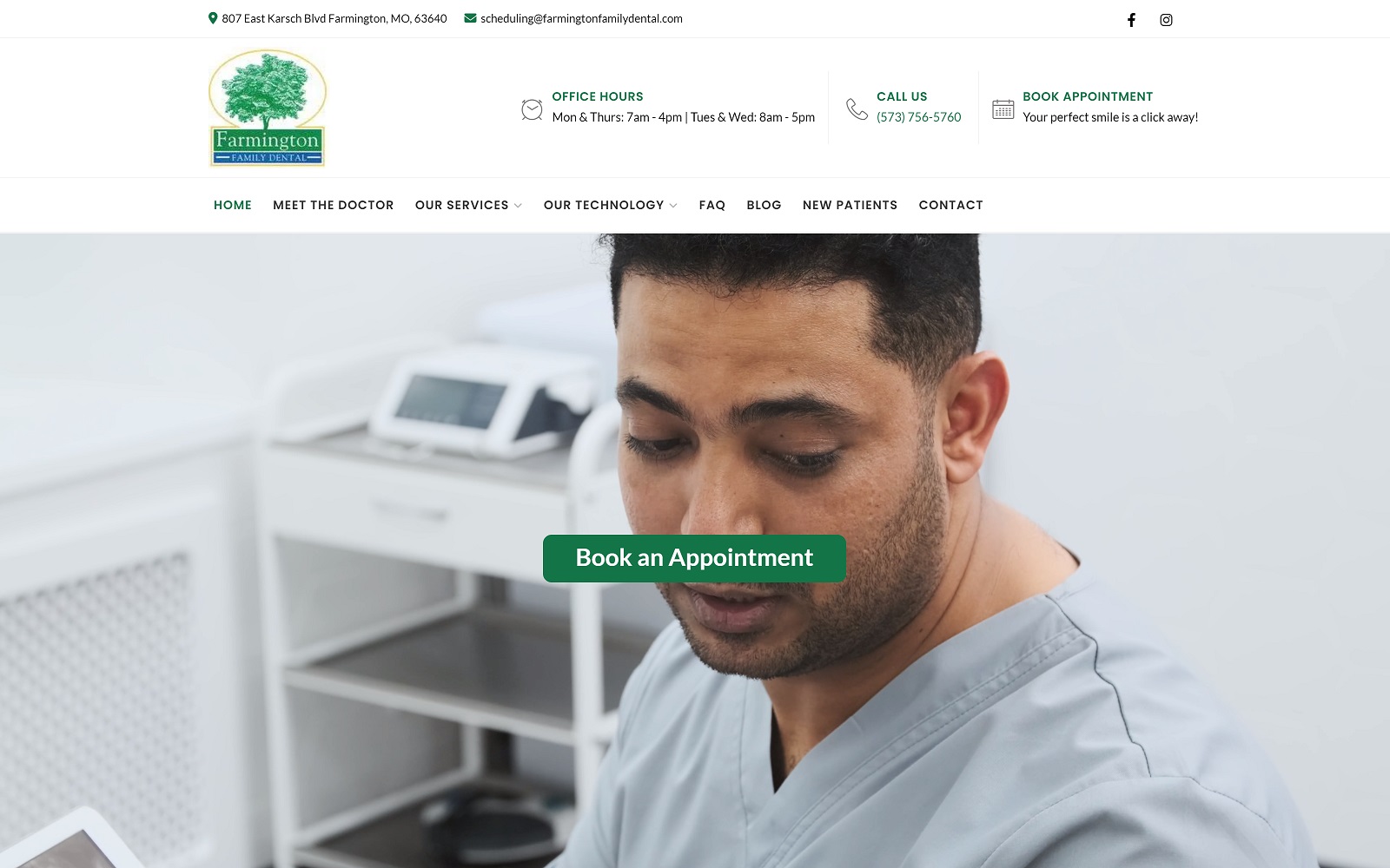farmingtonfamilydental.com screenshot