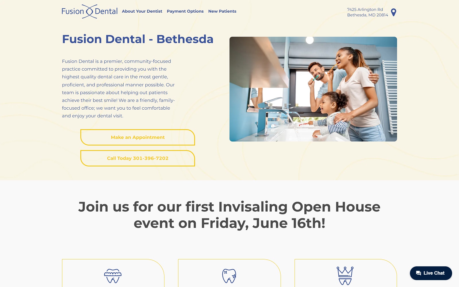 fdbethesda.com screenshot