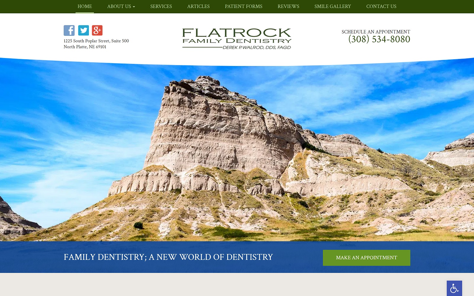 flatrockdentistry.com screenshot