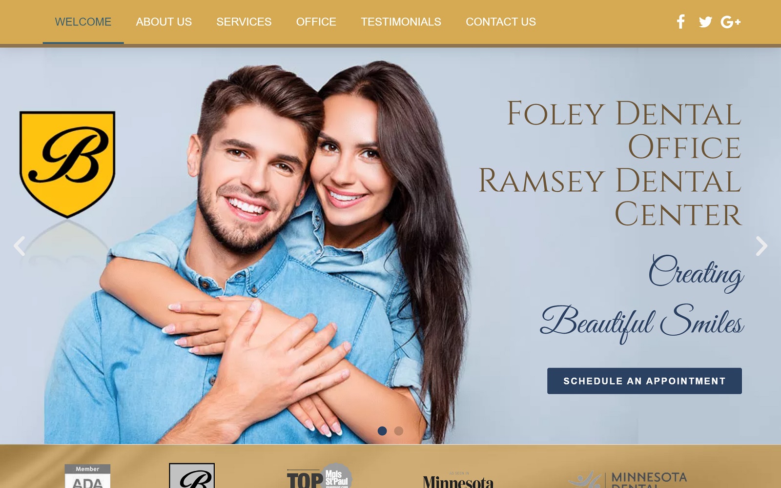 foleyandramseydental.com screenshot