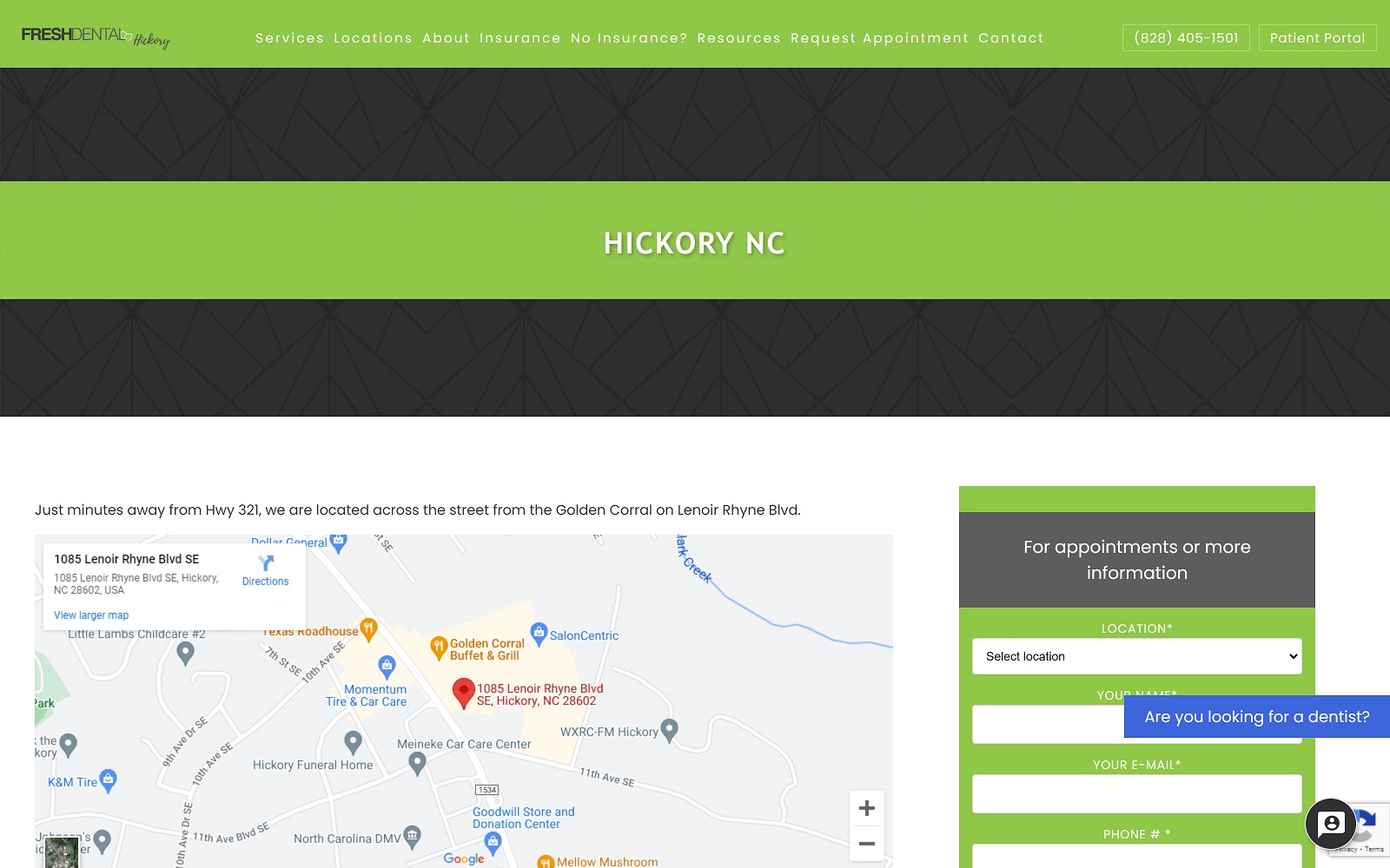 freshdentalnc.com_hickory-nc screenshot