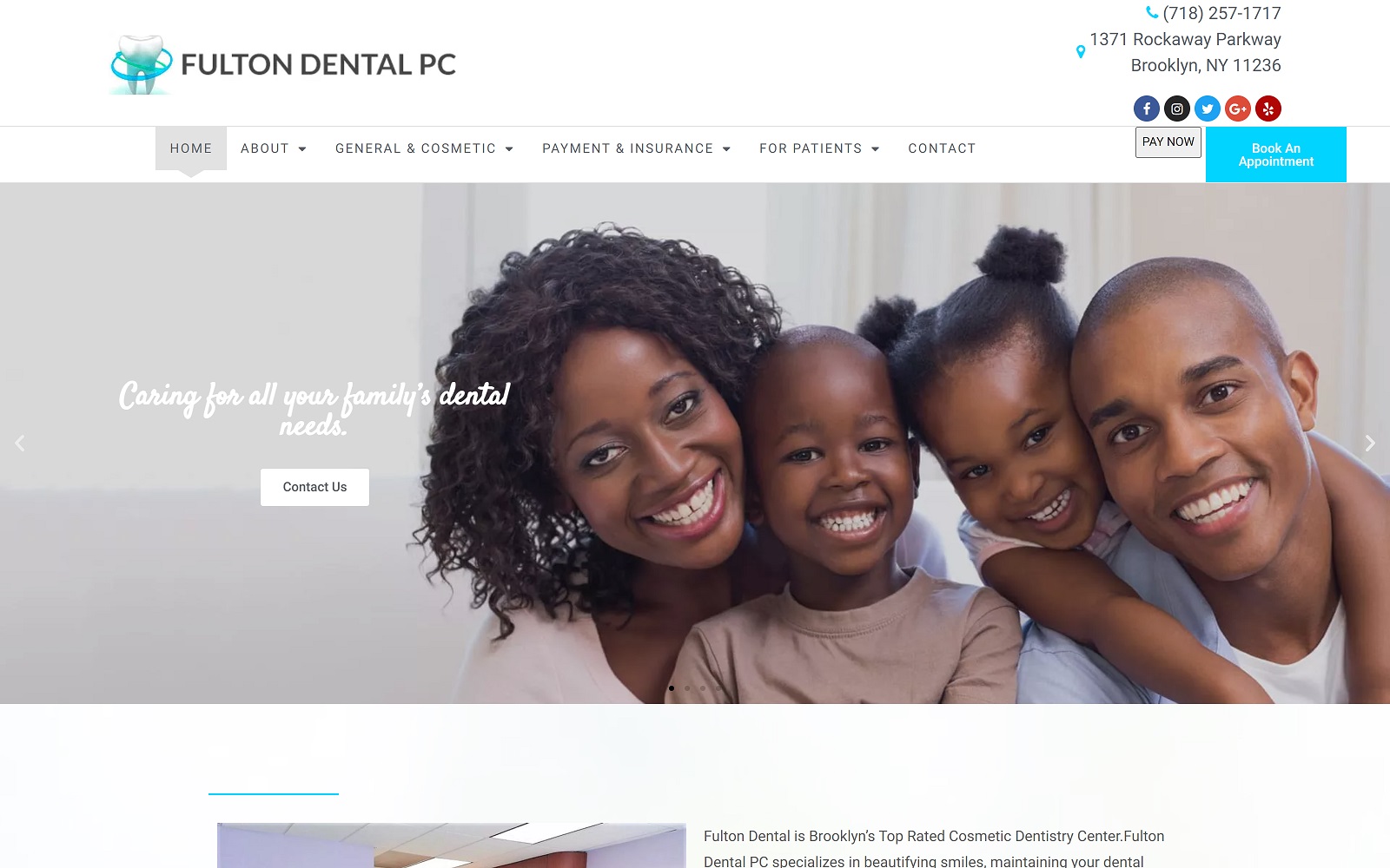 fultondentalpc.com screenshot