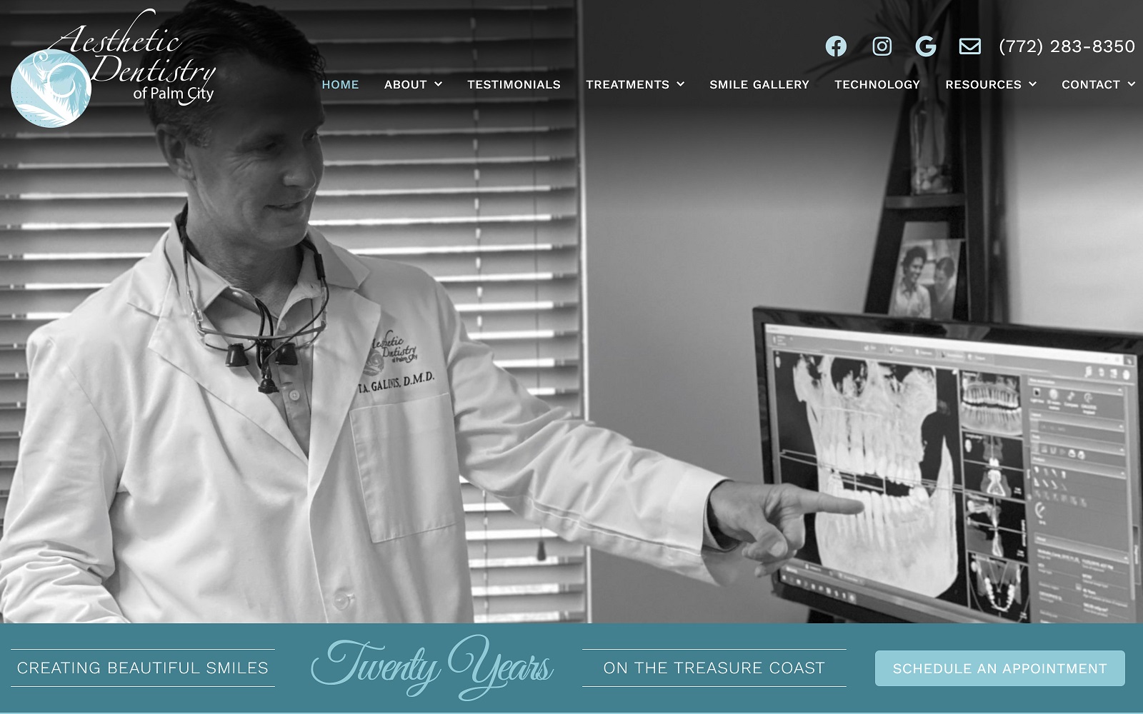 galinisaesthetics.com screenshot