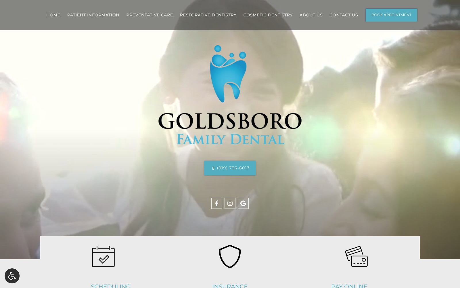 goldsborofamilydental.com screenshot