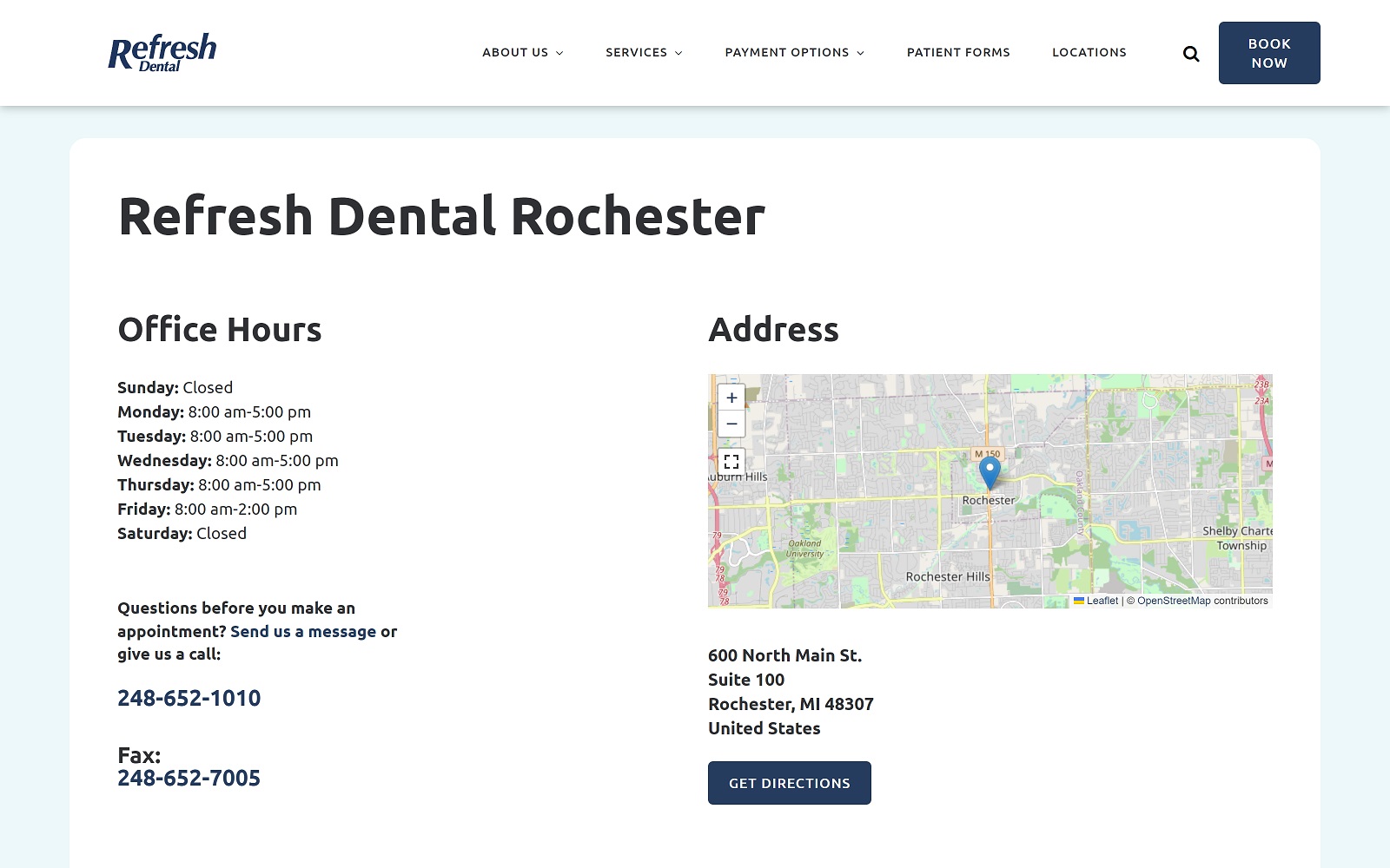 gorefreshdental.com_refresh-dental-rochester screenshot