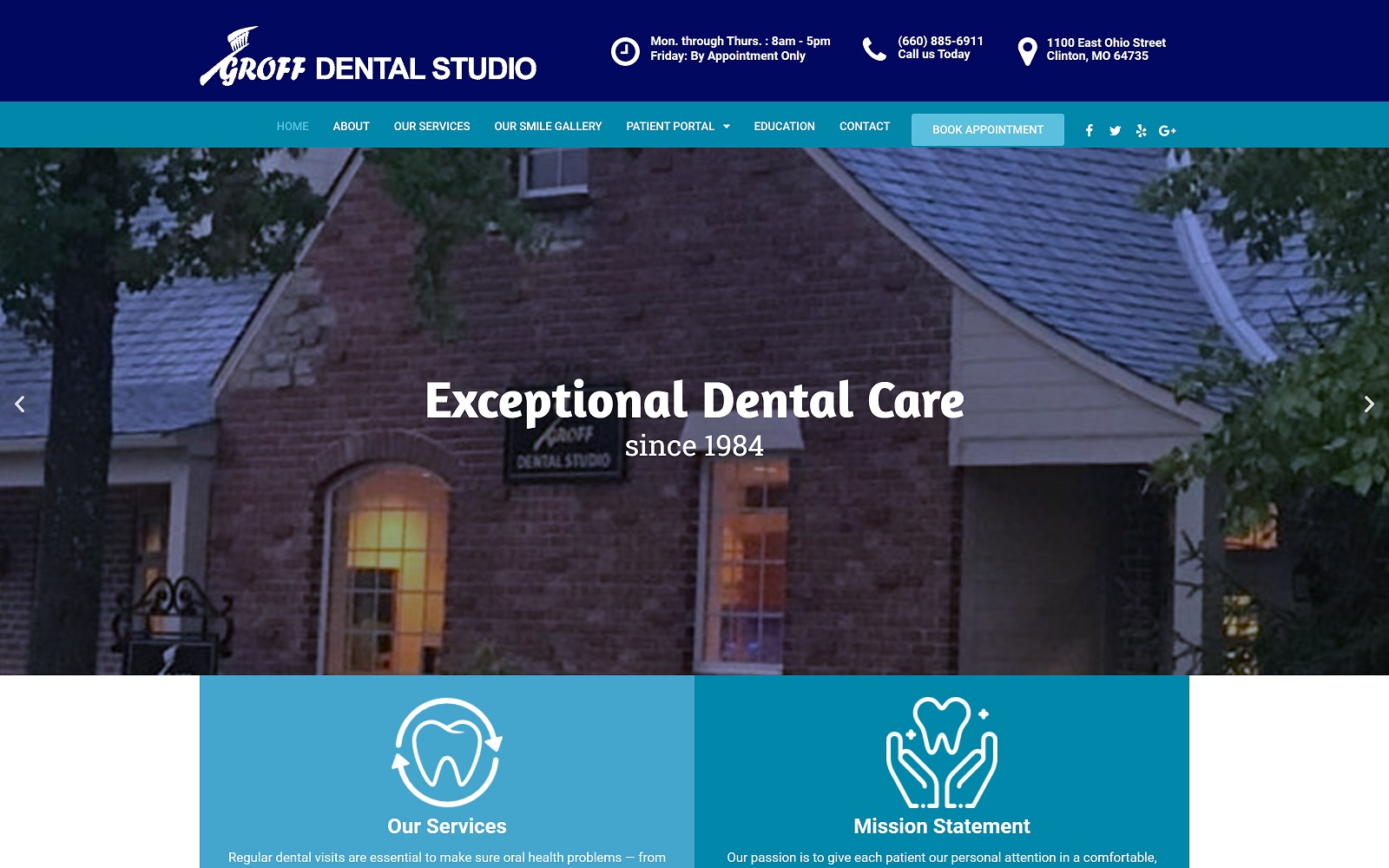 groffdentalstudio.com screenshot
