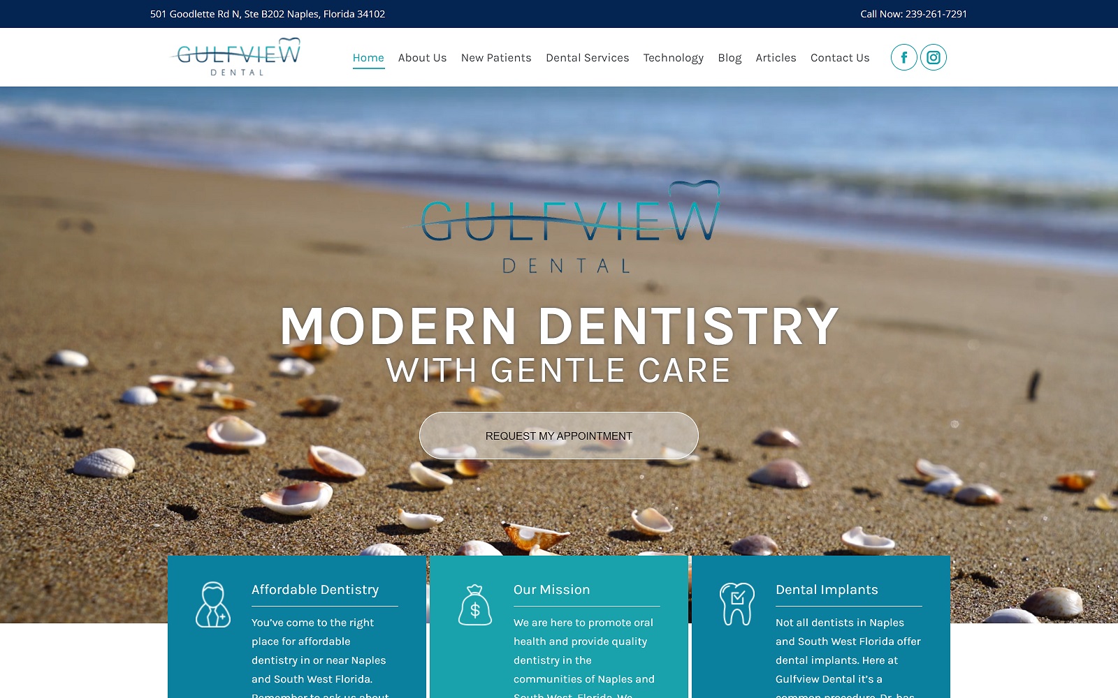 gulfviewdentistry.com screenshot