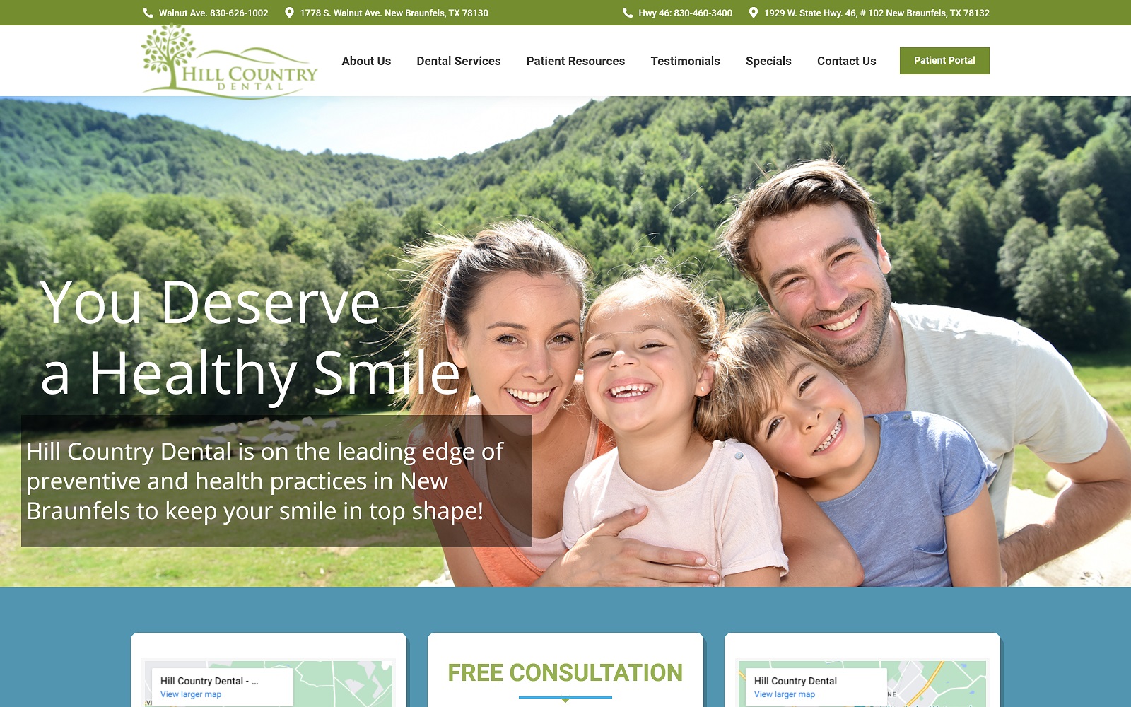 hillcountrydentaltx.com screenshot