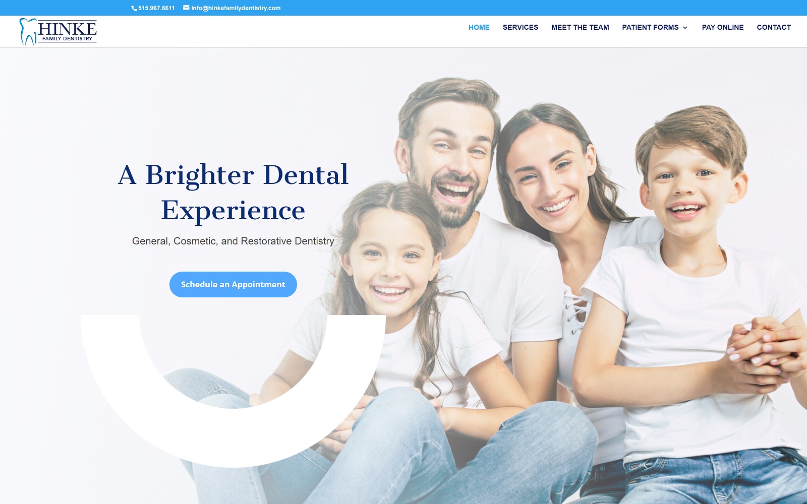 hinkefamilydentistry.com screenshot