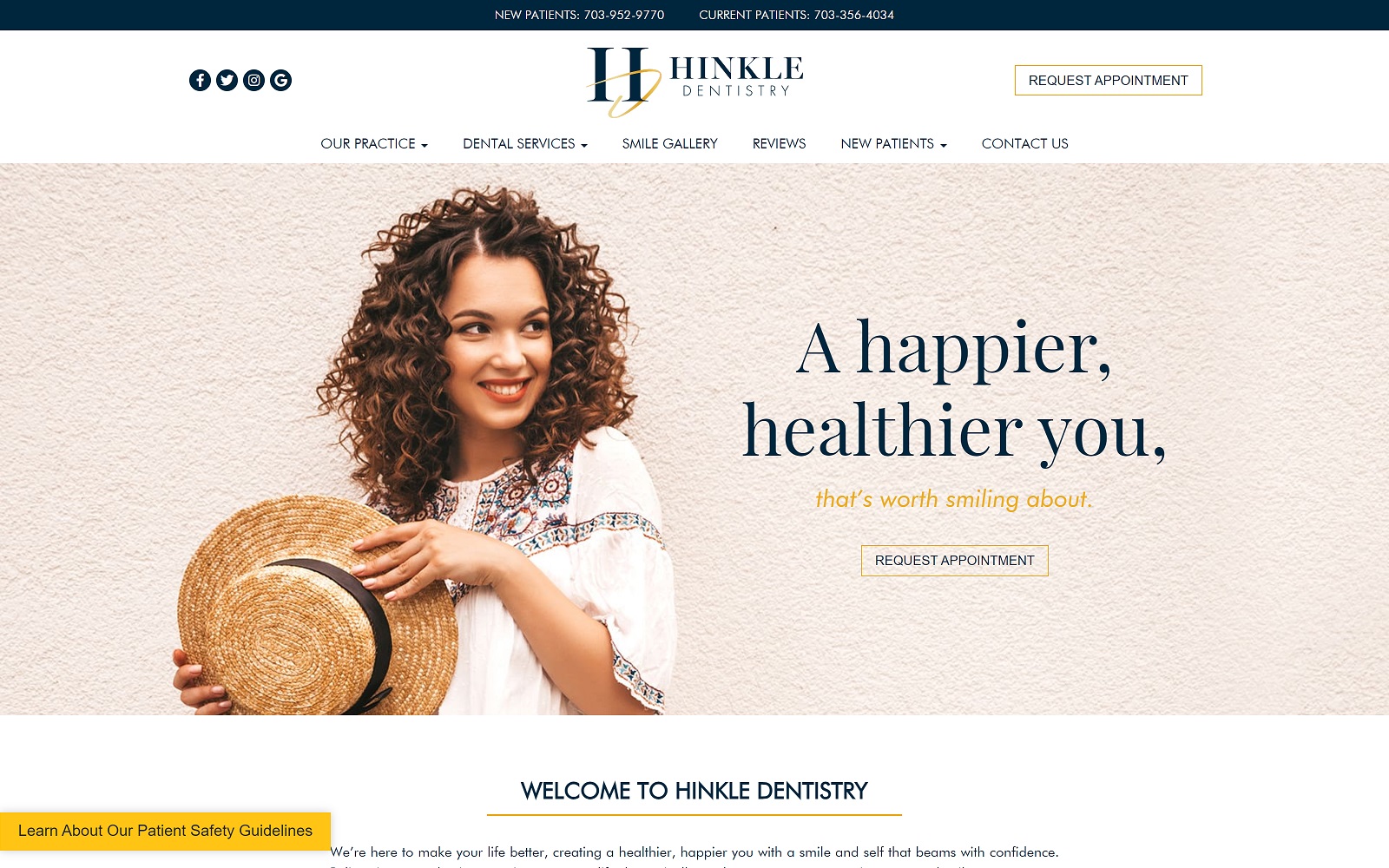 hinkledentistry.com screenshot