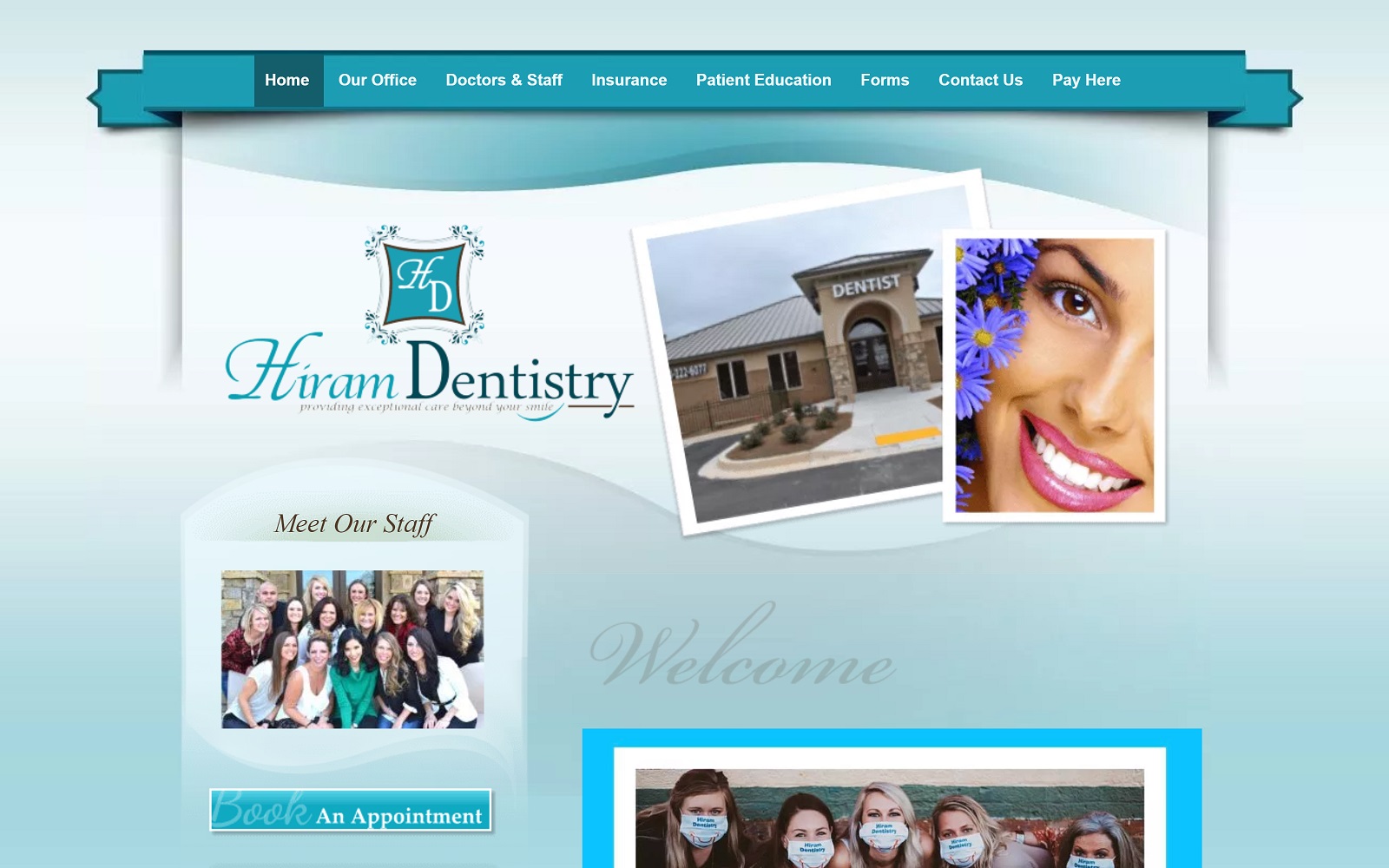 hiramdentistry.com screenshot