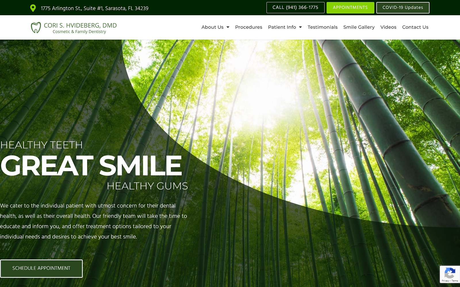 hvidebergdental.com screenshot