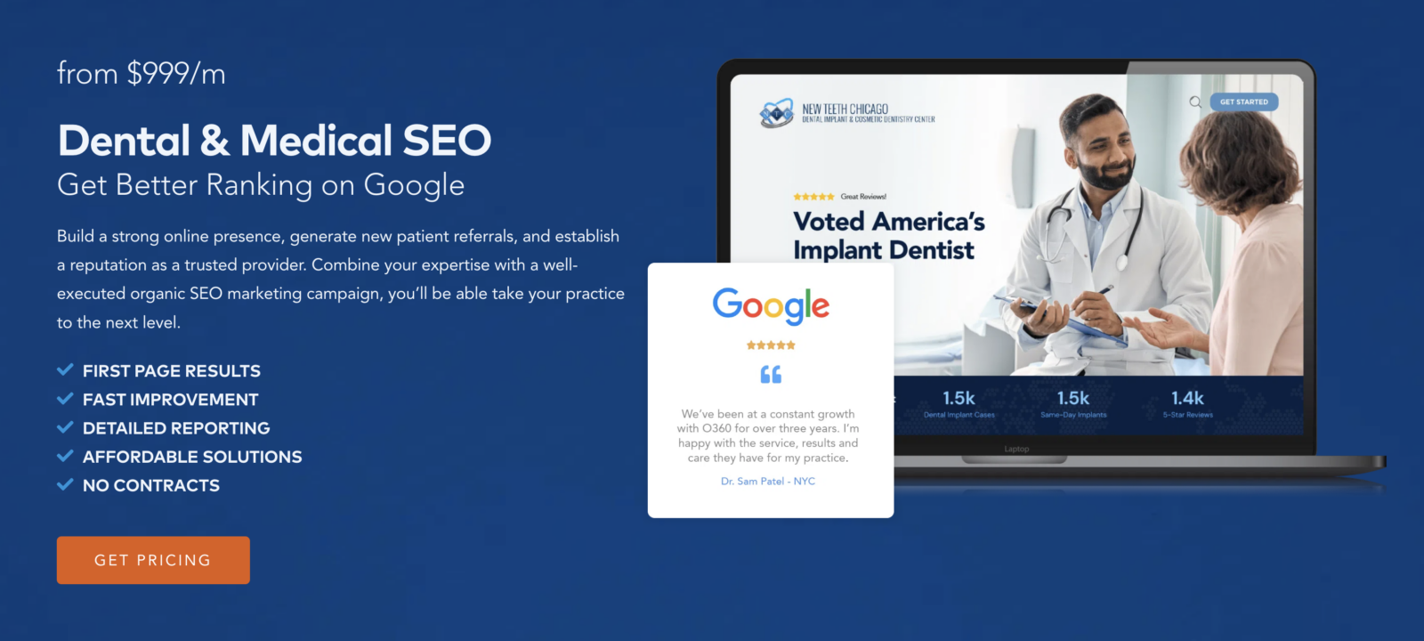 Diagram for The Best Dental SEO Service Provider by Client Satisfaction and Pricing.