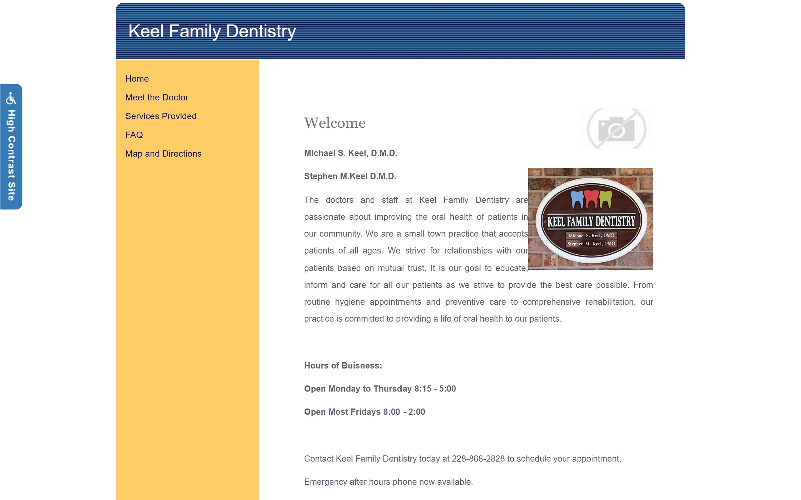 keelfamilydentistry.com screenshot