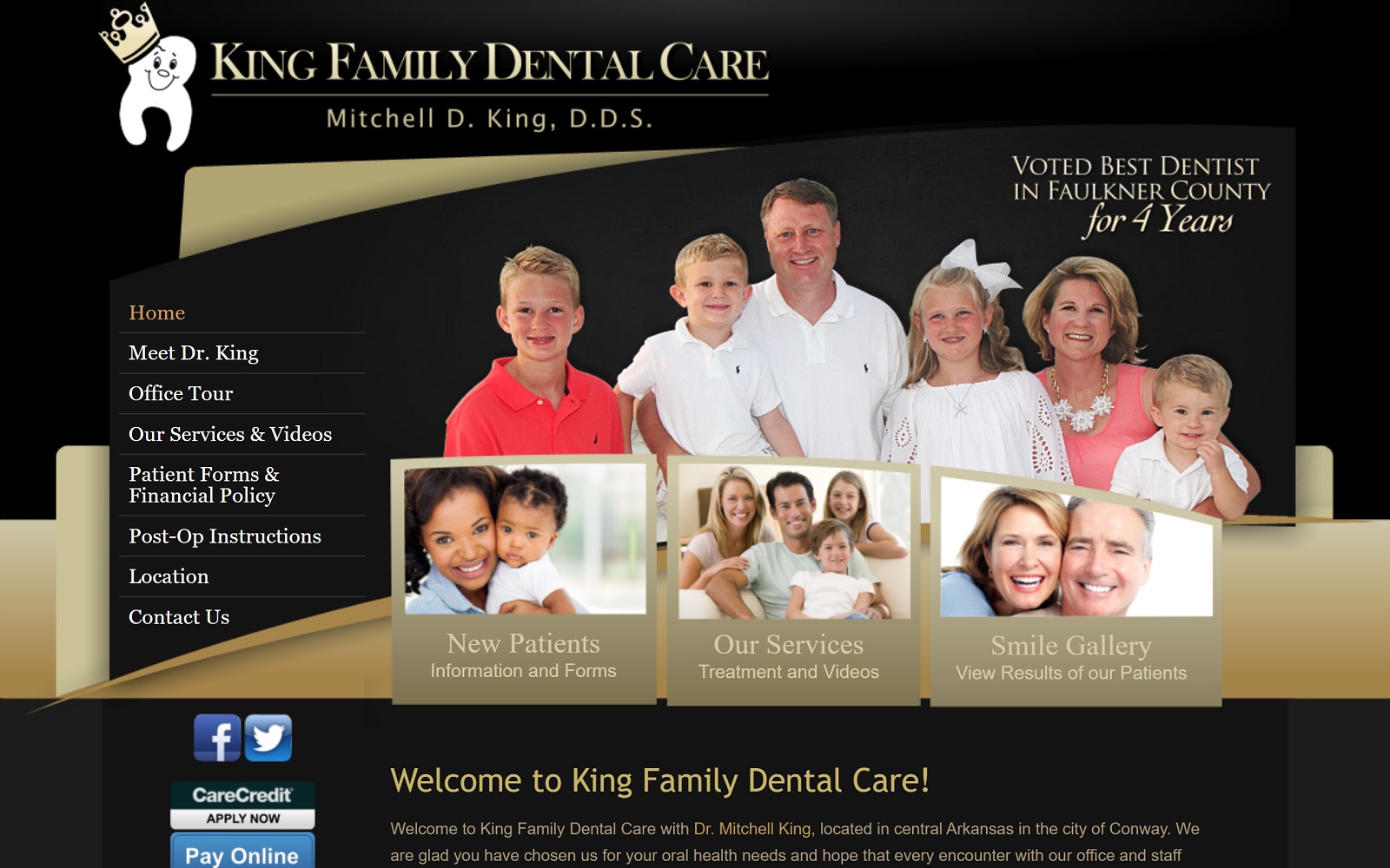 kingfamilydental.com screenshot