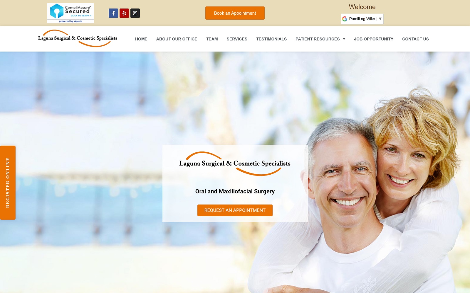 lagunasurgical.com screenshot