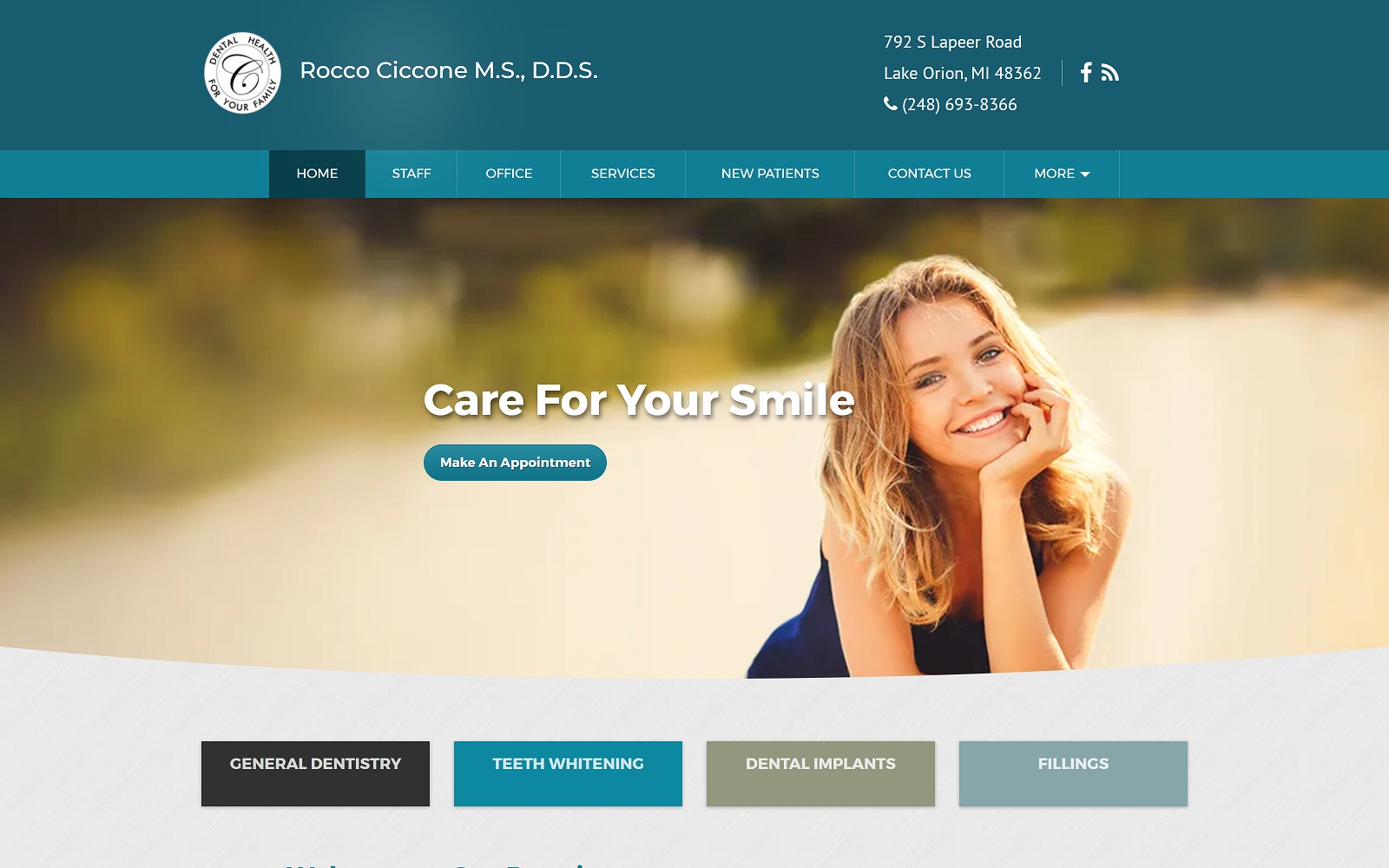 lakeoriondentist.com screenshot