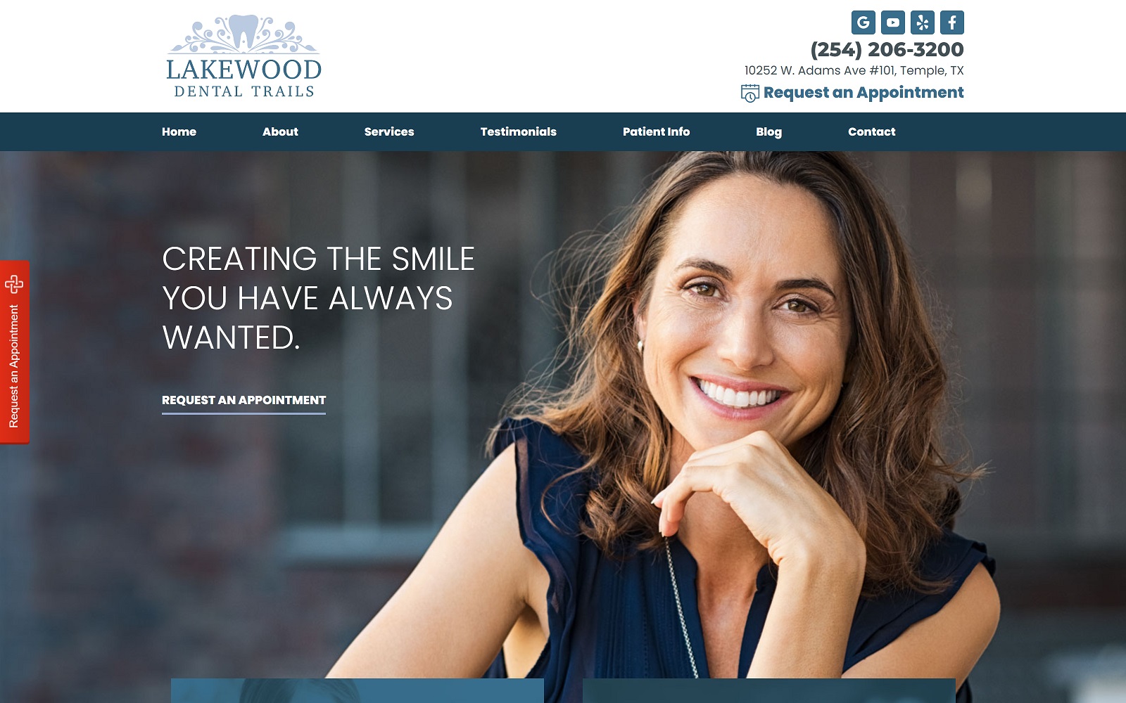 lakewooddentaltrails.com screenshot