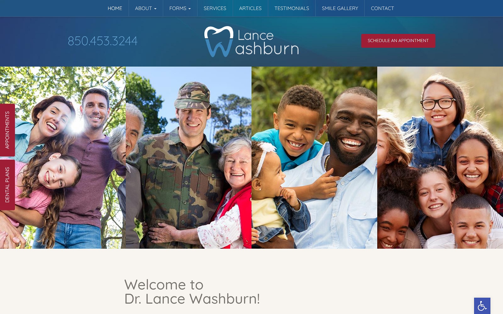 lancewashburndental.com screenshot
