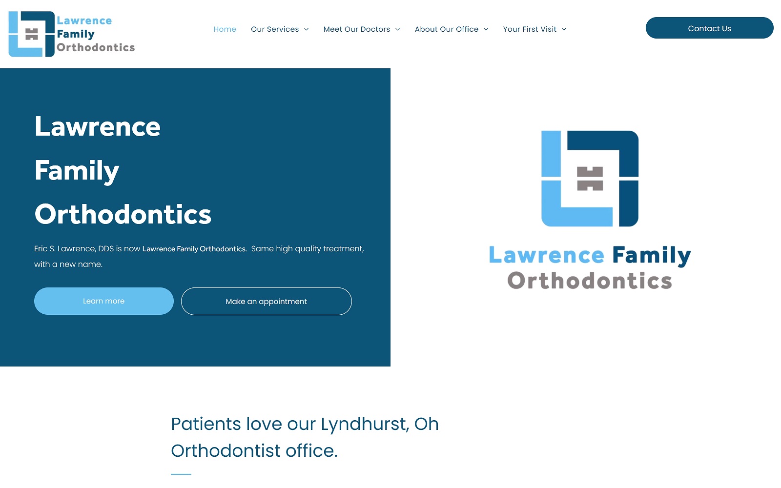 lawrencefamilyorthodontics.com screenshot