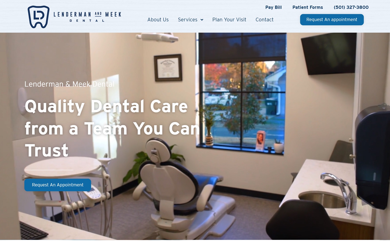lendermanmeekdental.com screenshot