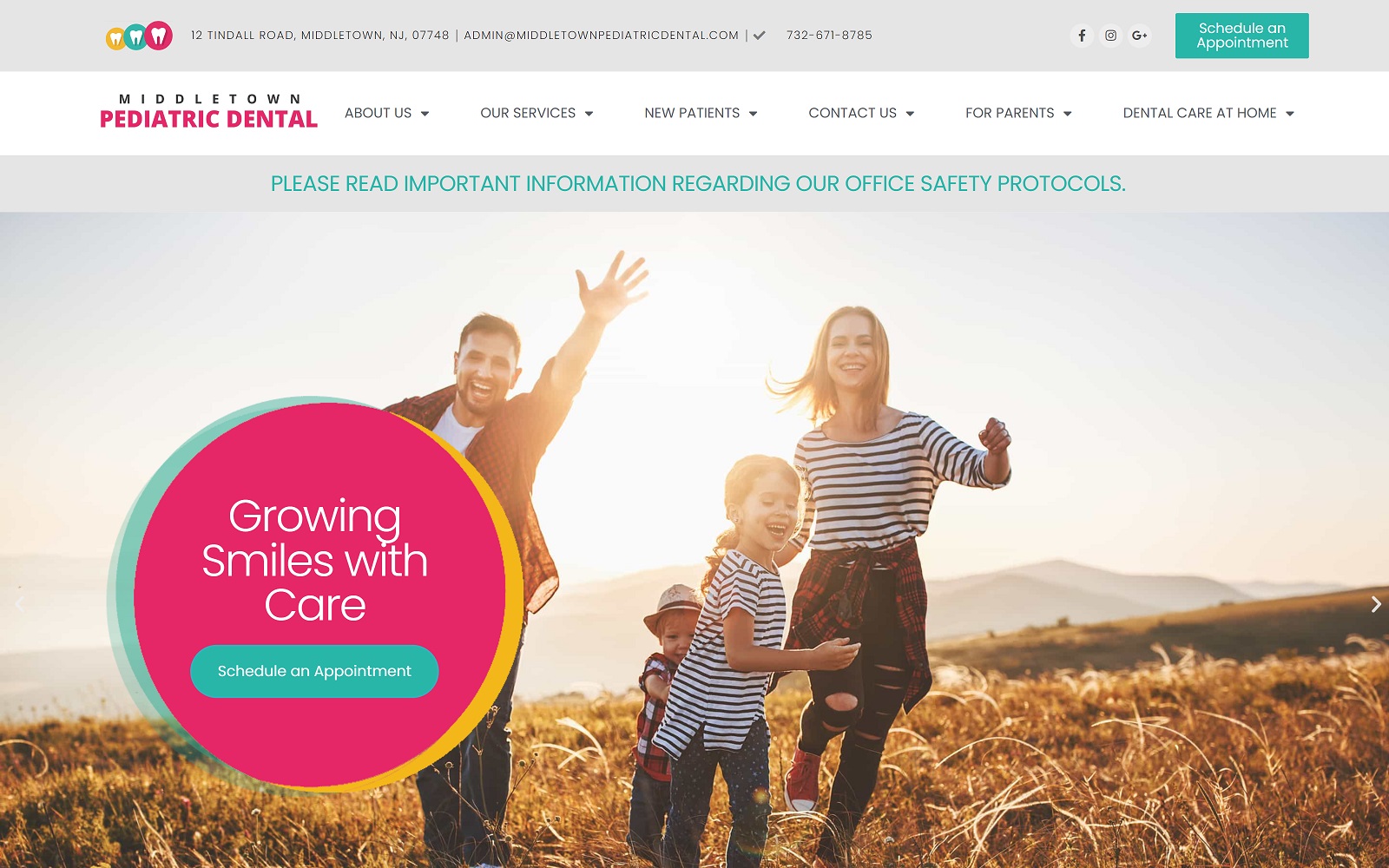middletownpediatricdental.com screenshot