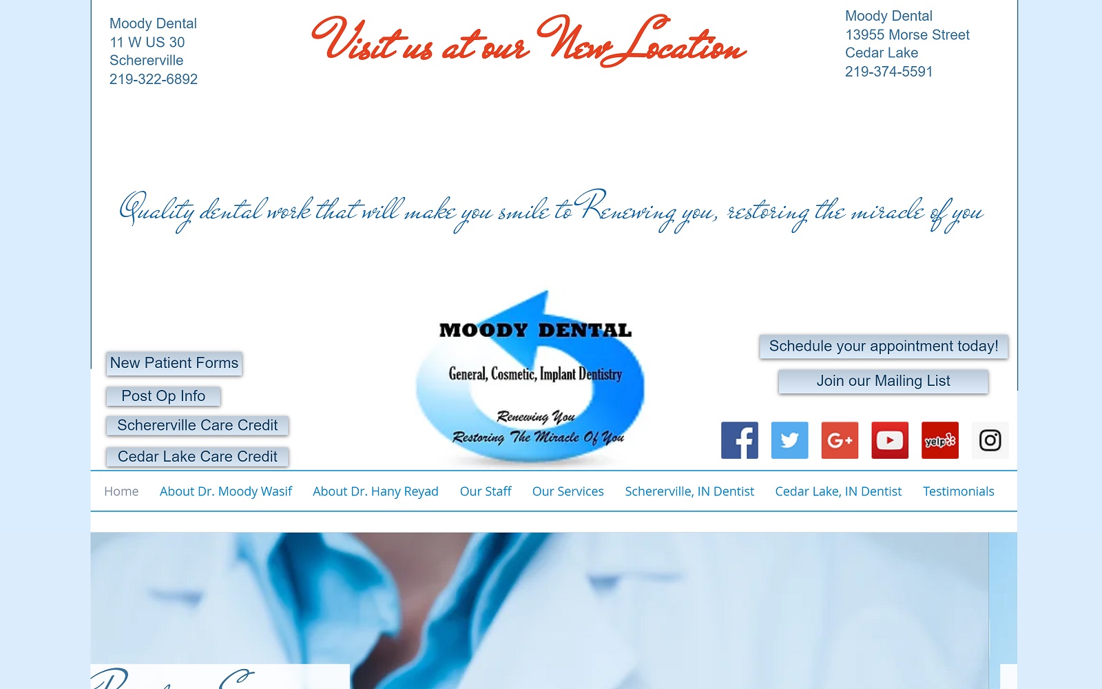 moodydental.net screenshot
