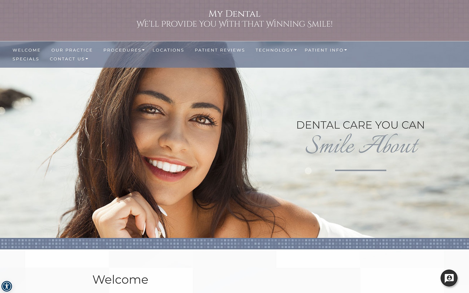 mydentalcares.com screenshot