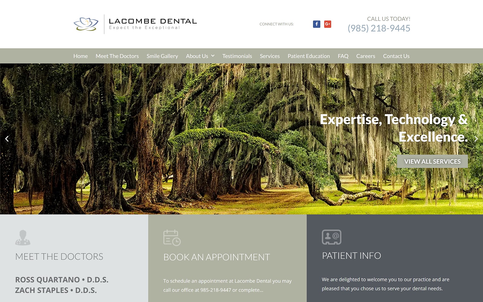 mylacombedental.com screenshot