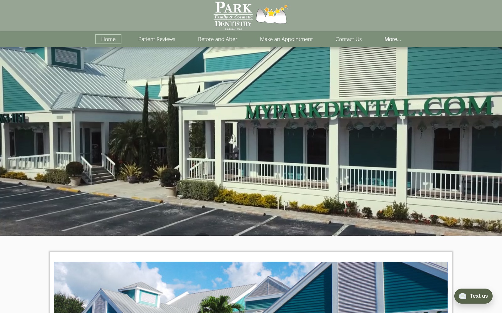 myparkdental.com screenshot