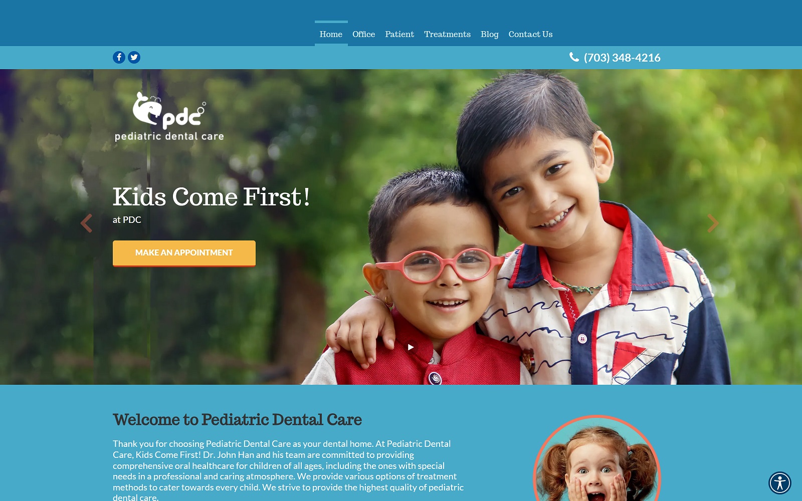 mypdcdentists.com screenshot