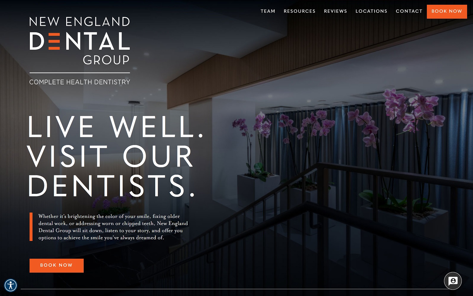 newenglanddentalgroup.com screenshot