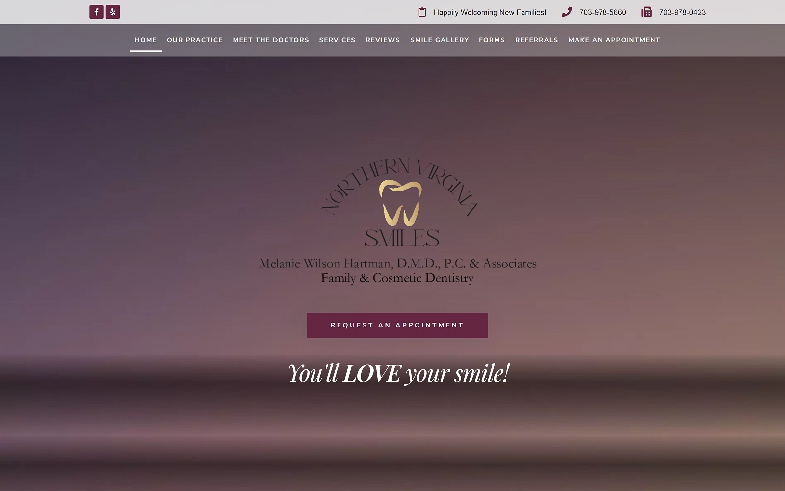 northernvirginiasmiles.com screenshot