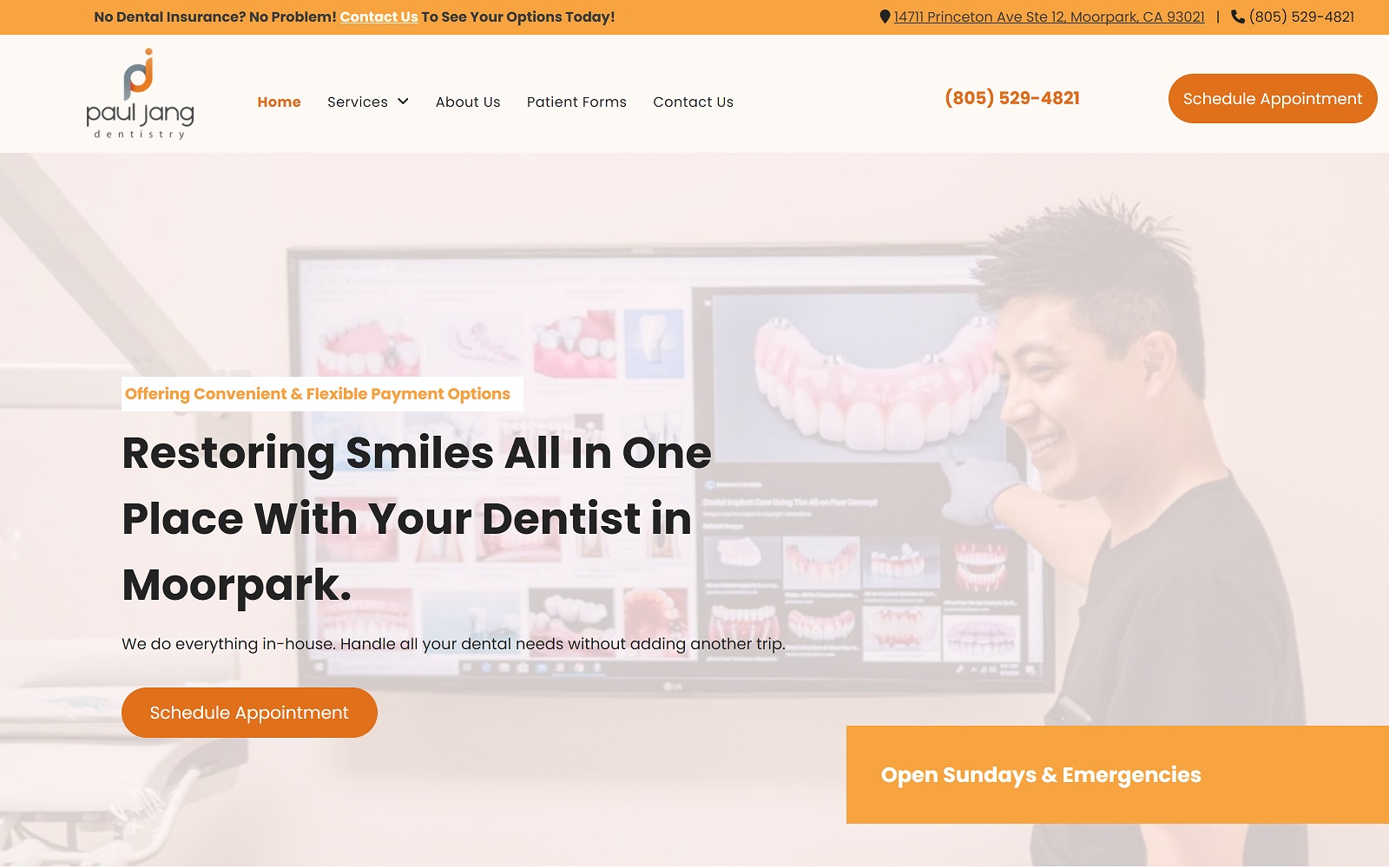 pauljangdentistry.com screenshot