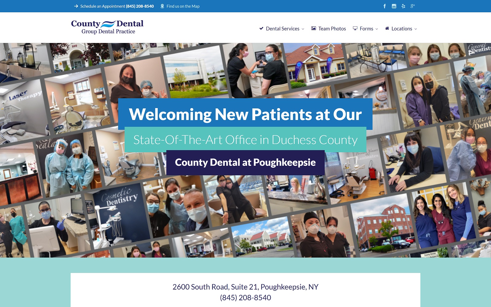 poughkeepsiedentaloffice.com screenshot