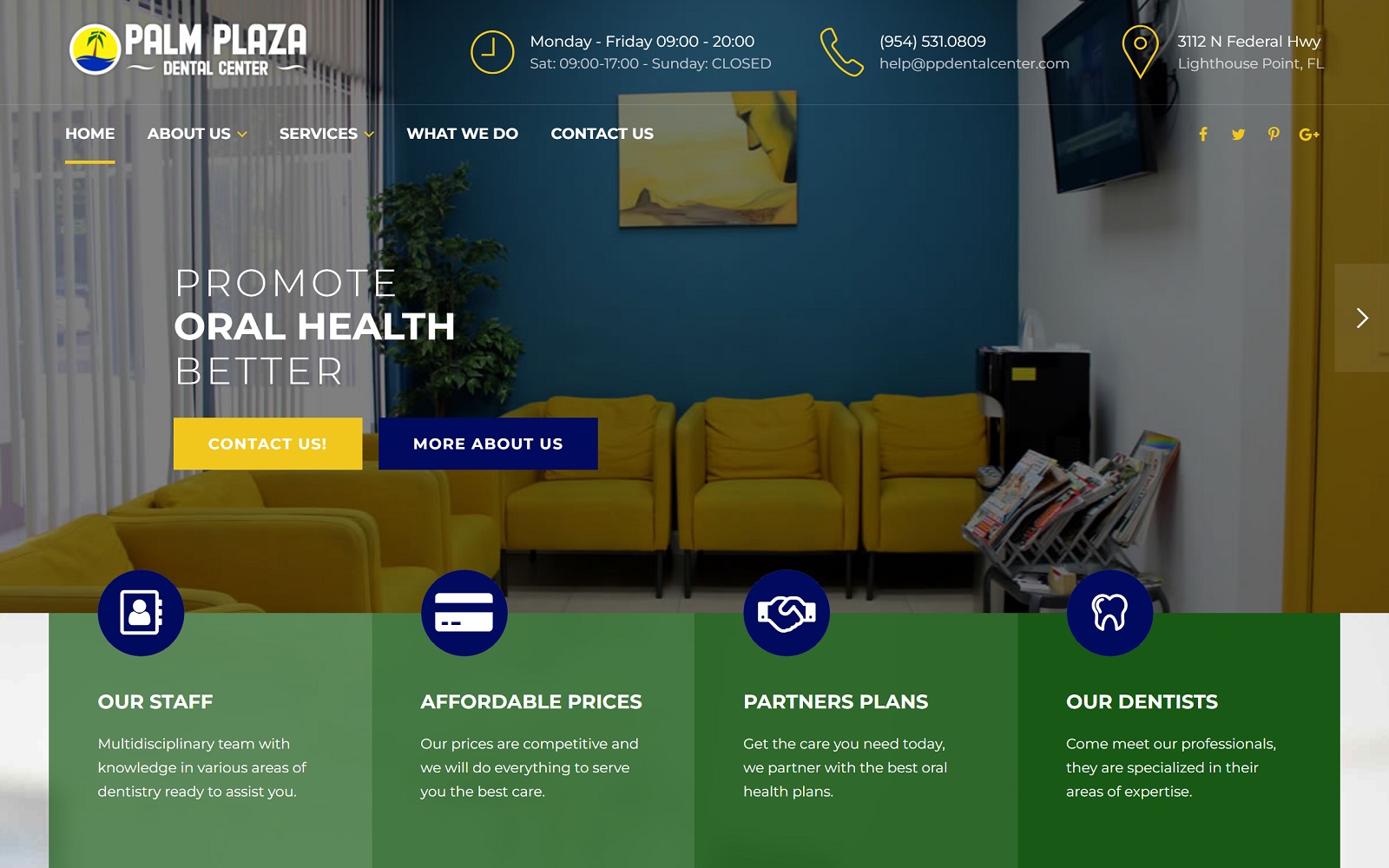 ppdentalcenter.com screenshot