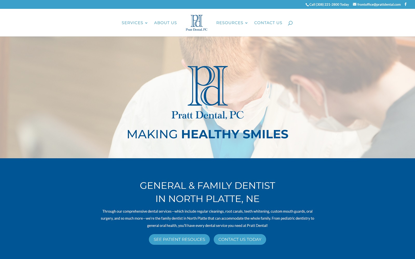 prattdental.com screenshot