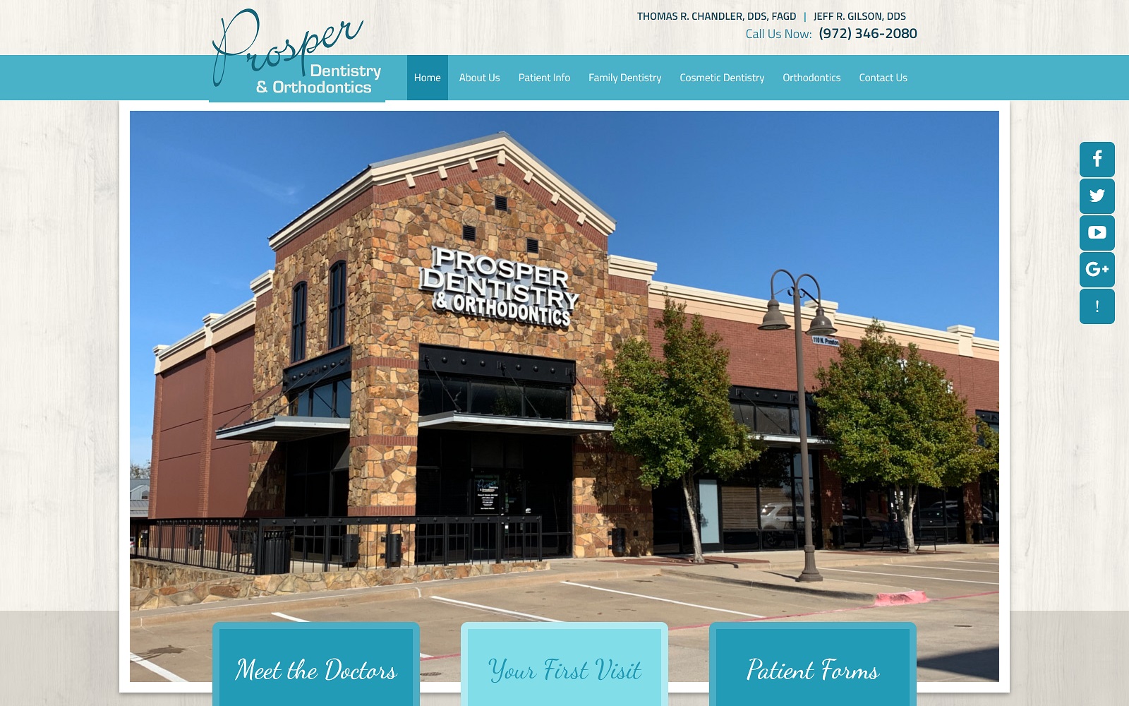 prosperdentistryandortho.com screenshot