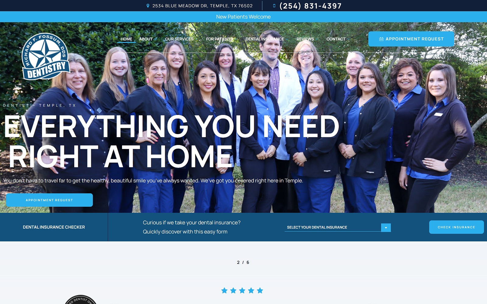 richardfossumdds.com screenshot