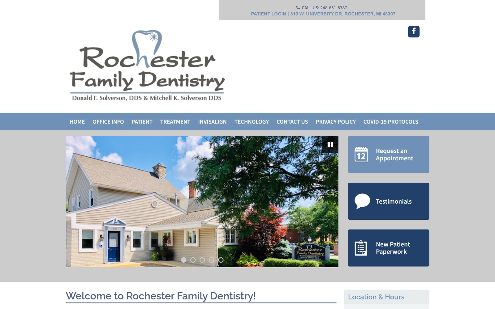 rochesterfamilydentistry.com screenshot