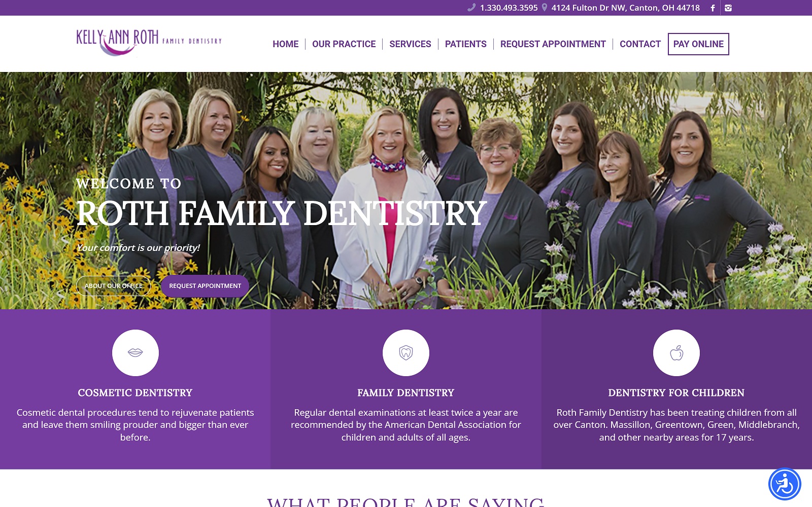 rothfamilydentist.com screenshot