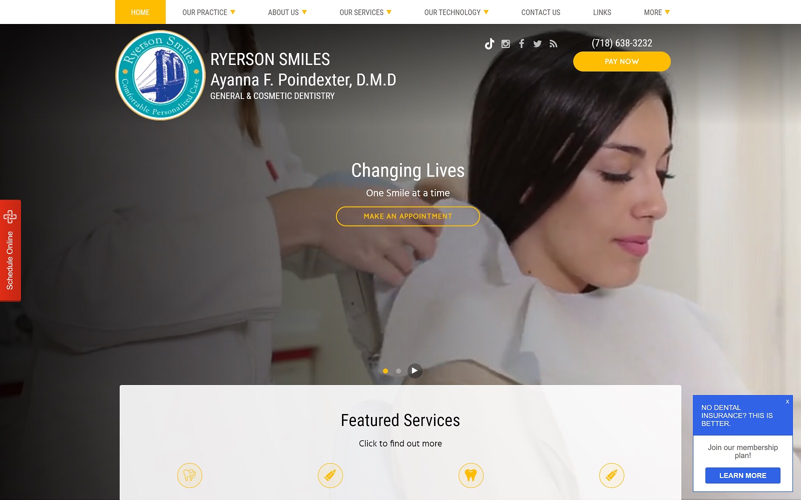 ryersonsmiles.com screenshot