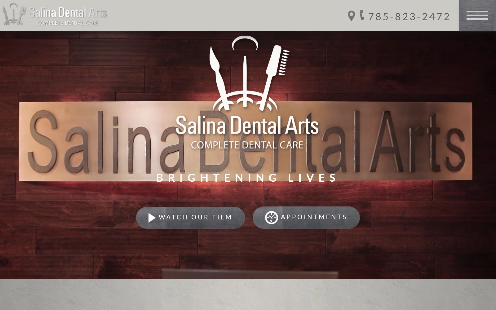 salinadentalarts.com screenshot