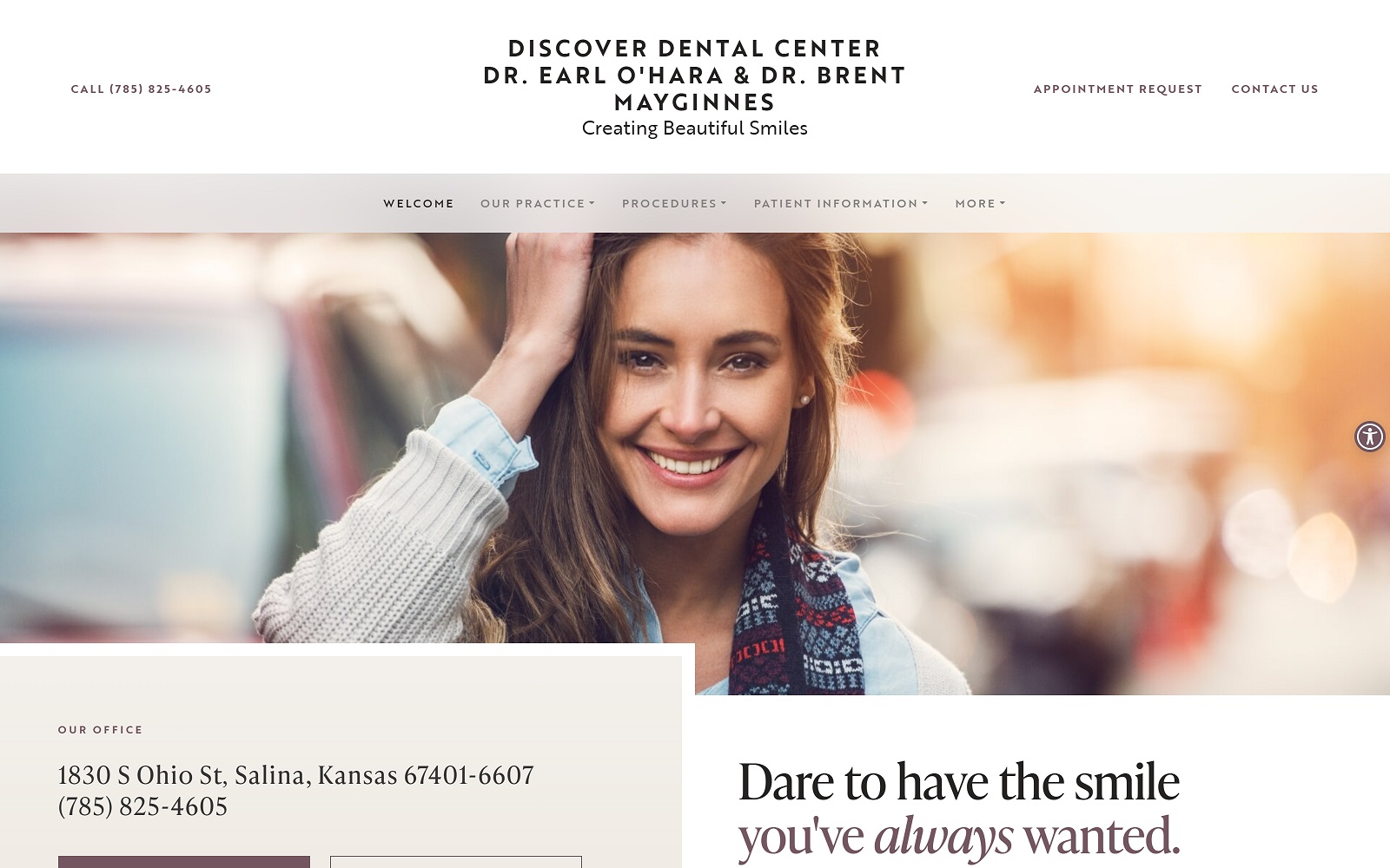 salinadiscoverdental.com screenshot
